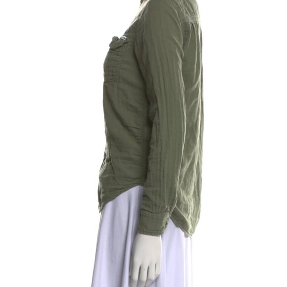 Mother Green Long Sleeve Button Up Shirt-Size XS - Picture 7 of 8